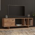 Έπιπλο τηλεόρασης Folsom Megapap χρώμα atlantic pine 140x29,9x45εκ.