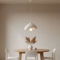 Φωτιστικό οροφής Luna Megapap E27 fiberglass μονόφωτο χρώμα λευκό 30x21x120εκ.