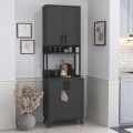 Sedef Επιδαπέδιο Ντουλάπι Ανθρακί 61x40x202.1εκ. GP041-0115,2