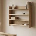 Ραφιέρα τοίχου Lane Megapap χρώμα sapphire oak 85x15x66εκ.