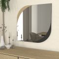 Καθρέπτης τοίχου Lava Μegapap χρώμα rota oak - ανθρακί 70x2,2x70εκ.