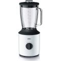 Braun PowerBlend 3 Επιτραπέζιο Μπλέντερ για Smoothies με Γυάλινη Κανάτα 1.5 lt 800W Λευκό