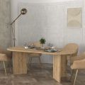Τραπέζι Cortado Megapap χρώμα sapphire oak 200x90x74εκ.