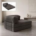 Καναπές - κρεβάτι Comfort Megapap διθέσιος υφασμάτινος χρώμα ανθρακί 140x95x75εκ.