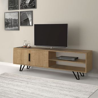 Έπιπλο Τηλεόρασης Ξύλινο Foot Sonoma Μ160xΠ35xΥ49cm GP028-0033,2