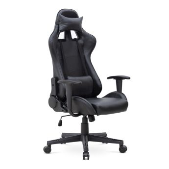 Megapap Alonso Καρέκλα Gaming Δερματίνης Μαύρη