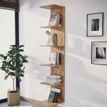 Βιβλιοθήκη Ogden Pine / Oak 34.5x30x180εκ. GP041-0010,2
