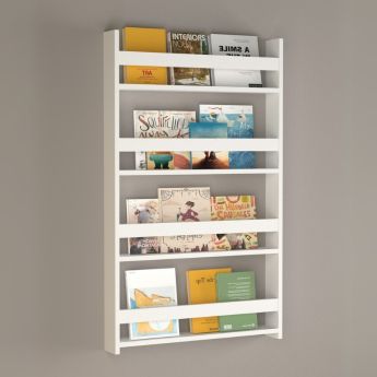 Παιδική Ραφιέρα Montessori Τοίχου Λευκή 70x10x120εκ. GP041-0011,1