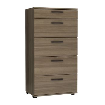 Συρταριέρα Helia Megapap χρώμα καρυδί 60x44x108εκ.