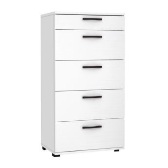 Συρταριέρα Helia Megapap χρώμα λευκό 60x44x108εκ.