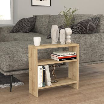 Ορθογώνιο Βοηθητικό Τραπεζάκι Silvanus Ξύλινο Sapphire Oak GP042-0095,2 Μ51xΠ17.5xΥ49εκ.