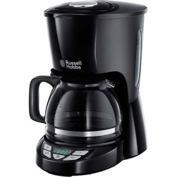Russell Hobbs Textures Plus Προγραμματιζόμενη Καφετιέρα Φίλτρου 1000W Black