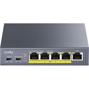 Cudy CUDY-GS105P v1 Unmanaged L2 PoE+ Switch με 5 Θύρες Gigabit (1Gbps) Ethernet