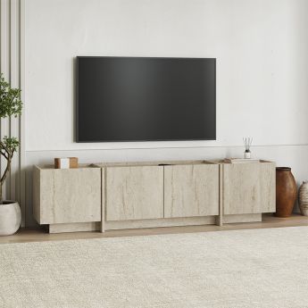 Έπιπλο τηλεόρασης Lowen Megapap χρώμα travertine 180x35x46,2εκ.