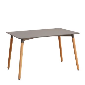 Τραπέζι Artelibre Owlet Γκρι Mdf/ξύλο 120x80x74cm