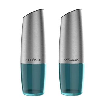 Cecotec Instantmill Gravity Σετ Ηλεκτρικοί Μύλοι Μπαχαρικών Inox σε Ασημί Χρώμα 2τμχ