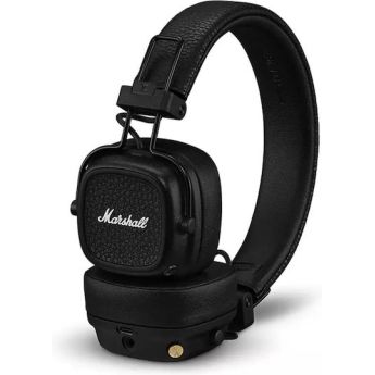 Marshall Major V Ασύρματα / Ενσύρματα On Ear Ακουστικά με 100 ώρες Λειτουργίας και Quick Charge Μαύρα