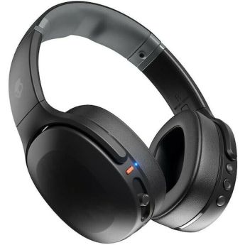 Skullcandy Crusher EVO Ασύρματα / Ενσύρματα Over Ear Ακουστικά με 40 ώρες Λειτουργίας και Quick Charge Μαύρα