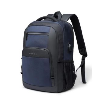 Bange 1921 Αδιάβροχη Τσάντα Πλάτης για Laptop 15.6" με Θύρα USB σε Μπλε χρώμα