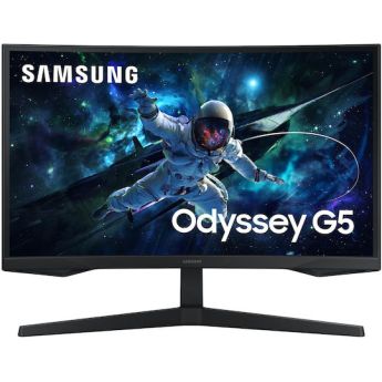 Samsung Odyssey G5 G55C VA HDR Curved Gaming Monitor 27" QHD 2560x1440 165Hz + Καλώδιο HDMI + DP