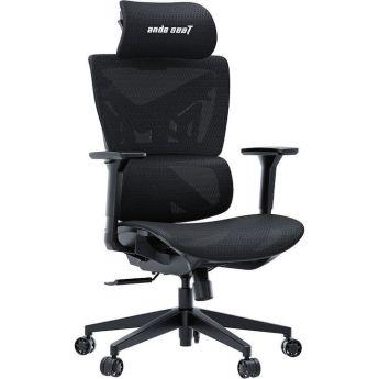 Anda Seat X-AIR Mega XL Καρέκλα Gaming με Ρυθμιζόμενα Μπράτσα Μαύρη