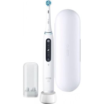 Oral-B iO Series 5 Ηλεκτρική Οδοντόβουρτσα με Αισθητήρα Πίεσης και Θήκη Ταξιδίου Λευκή