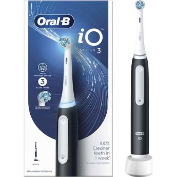 Oral-B iO Series 3 Ηλεκτρική Οδοντόβουρτσα με Αισθητήρα Πίεσης Black