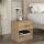 Κομοδίνο Lube Megapap χρώμα sapphire oak 40x28,2x40εκ. GP042-0226,1