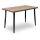 Τραπέζι Levico Megapap Mdf - μεταλλικό χρώμα ακακίας 120x70x75εκ.