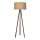 Φωτιστικό δαπέδου Rosling Megapap Mdf/ύφασμα Pvc χρώμα καρυδί/φυσικό 38x38x140εκ.