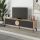 Έπιπλο τηλεόρασης Gora Megapap χρώμα sapphire oak - silky black 180x35,6x51εκ.