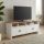 Έπιπλο τηλεόρασης Gradias Megapap χρώμα λευκό - sapphire oak 120x29,6x46,8εκ.