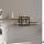 Ραφιέρα τοίχου Mone Megapap χρώμα sapphire oak - μαύρο 120x18x30εκ.