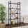 Βιβλιοθήκη Elysian Megapap χρώμα black wood 90x33,5x180εκ.