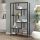 Βιβλιοθήκη Larissa Megapap χρώμα μαύρο - pine oak 90x30x159εκ.