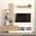 Σύνθεση τηλεόρασης Vermont Megapap χρώμα λευκό - sepet oak 180x40x193,8εκ.