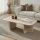 Τραπεζάκι σαλονιού Becaj Megapap χρώμα travertine 120x60x41,4εκ.
