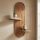 Ραφιέρα τοίχου Artwill Megapap Mdf χρώμα oak 46x13x70εκ.
