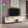 Έπιπλο τηλεόρασης Norm Megapap με Led Rgb χρώμα λευκό - χρυσό 180x32x55εκ.