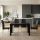 Σετ τραπεζαρία 5τμχ Darlen - Alma Megapap χρώμα sencron black - μαύρο 125x72x74εκ.