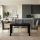 Σετ τραπεζαρία 5τμχ Darlen - Alma Megapap χρώμα sencron black - γκρι 125x72x74εκ.