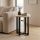 Τραπεζάκι βοηθητικό Mesa Megapap χρώμα sapphire oak Ø45x50εκ.