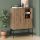 Μπουφές Amira Megapap χρώμα καρυδί Ud - black wood 90x40x125εκ.