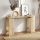 Κονσόλα Mendoza Megapap χρώμα sapphire oak - travertine 130,8x35x76,8εκ.