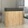 Γραφείο υποδοχής - reception Wilko Megapap με LED χρώμα sepet oak - ανθρακί 113,6x42x110εκ.
