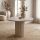 Τραπέζι Hazar Megapap Mdf χρώμα travertine - sandstone Ø100,5x76εκ.