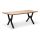 Τραπέζι Walter Megapap Mdf - μεταλλικό χρώμα ακακίας 160x80x75εκ.
