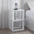 Κομοδίνο Lonie Ξύλινο Λευκό 34x30x55cm GP037-0026,1