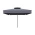 Ομπρέλα επαγγελματική Juno Megapap τηλεσκοπική αλουμινίου χρώμα ανθρακί 3x3m.