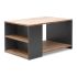 Τραπεζάκι σαλονιού Sylvia Megapap χρώμα pine oak - ανθρακί 90,2x59,2x48,1εκ.